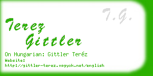 terez gittler business card